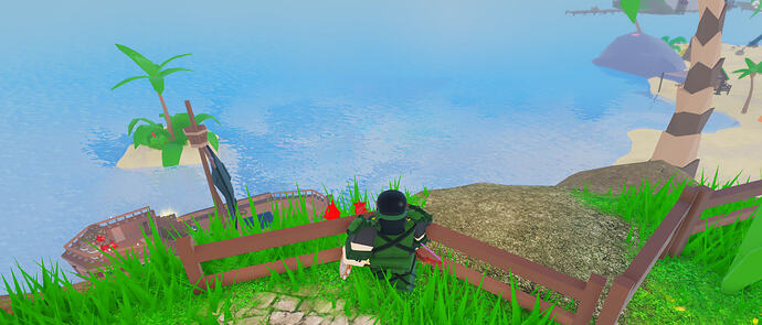 A peculiar ship docked by the bayside.